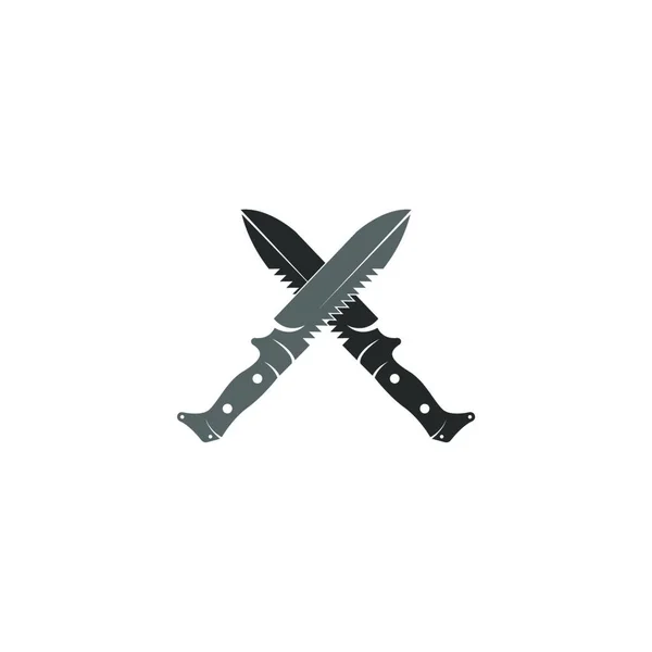 Cuchillo Icono Vector Ilustración — Archivo Imágenes Vectoriales