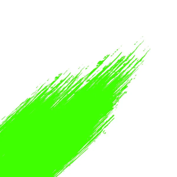 Abstrakt Gröna Penseldrag Vektor Illustration — Stock vektor
