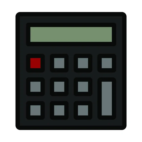 Calculadora Ícone Web Ilustração Simples —  Vetores de Stock