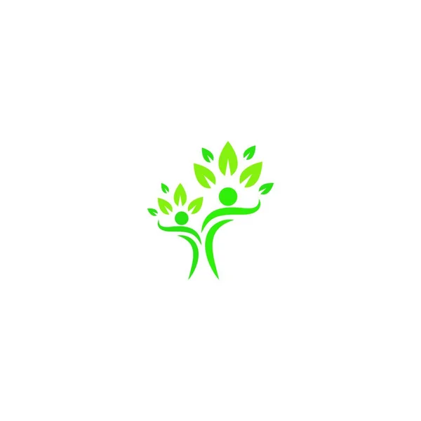 Gente Logo Plantilla Vector Icono Ilustración Diseño — Vector de stock