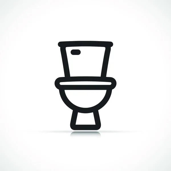 Vector Illustratie Van Toilet Icoon Geïsoleerd Ontwerp — Stockvector