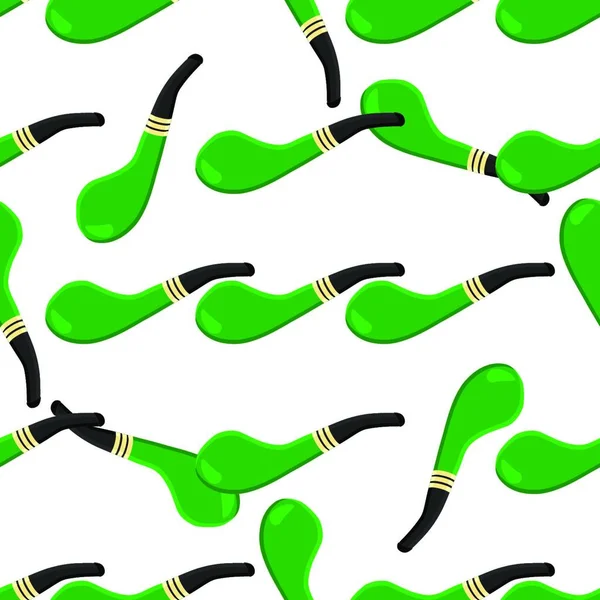 Irischer Feiertag Patrick Day Nahtlos Grüne Pfeifen Rauchend Muster Patrick — Stockvektor