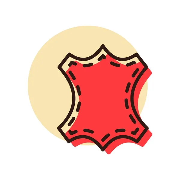 Leder Ikone Nutztier Schild Grafik Symbol Für Ihr Webseiten Design — Stockvektor