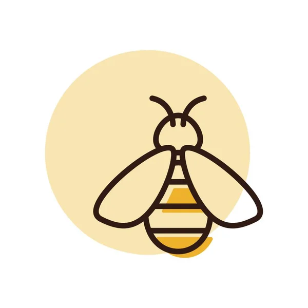 ミツバチのアイコン 動物園の看板 ウェブサイトのデザイン アプリ Uiのグラフシンボル ベクターイラスト — ストックベクタ