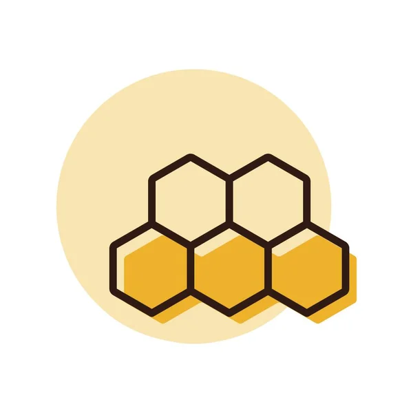 Bienenwaben Ikone Nutztier Schild Grafik Symbol Für Ihr Webseiten Design — Stockvektor
