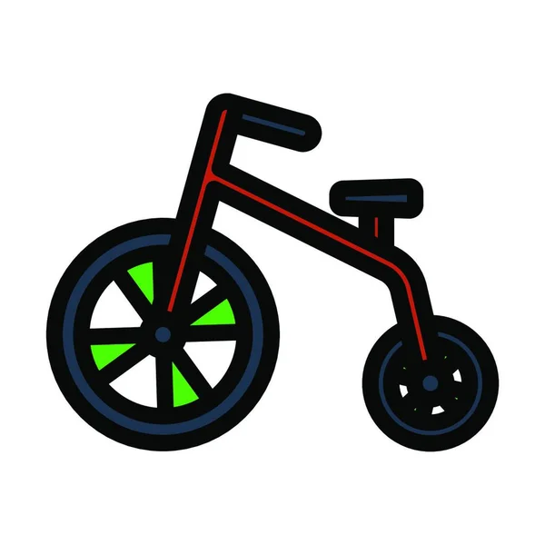 Cykel Ikon Vektor Illustration — Stock vektor