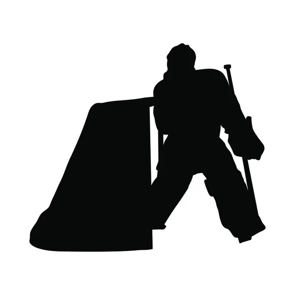 Silhouette Man Suit Sword — Stock Vector
