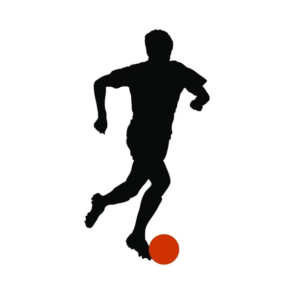 Silhouette Footballeur — Image vectorielle