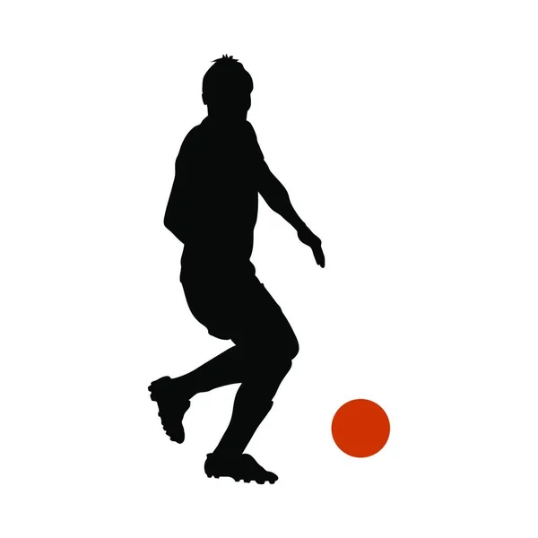 足球运动员的轮廓 — 图库矢量图片