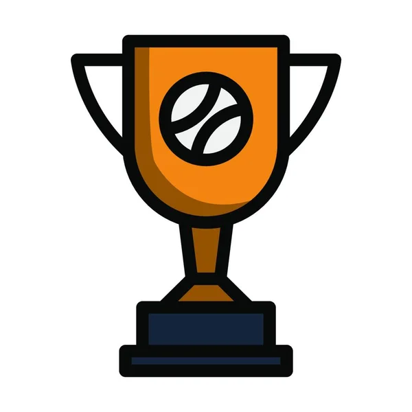 Trophy Cup Icon Vector Illustration — Stock Vector