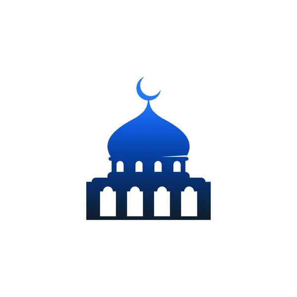 Islamische Logo Moschee Ikone Design Vektor Vorlage Illustration — Stockvektor