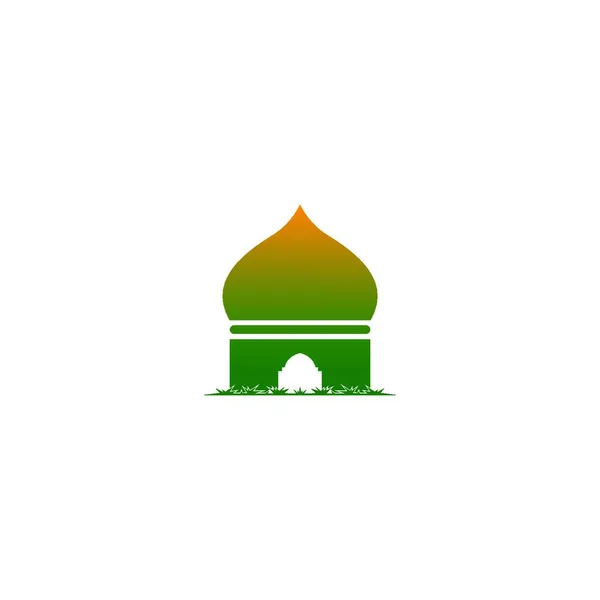 Islamische Logo Moschee Ikone Design Vektor Vorlage Illustration — Stockvektor