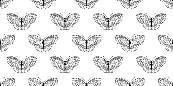 Motif Sans Couture Avec Papillon Illustration Vectorielle — Image vectorielle