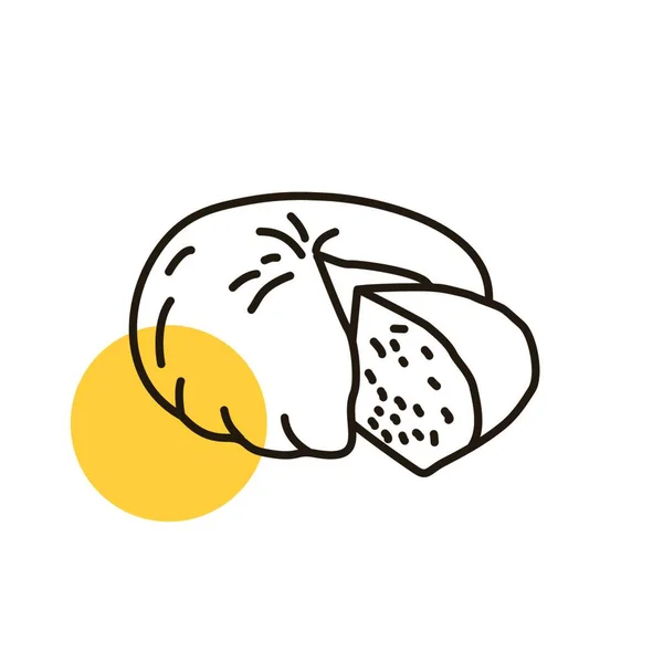 Ikona Kozího Sýra Zvířecí Znamení Grafický Symbol Pro Design Webových — Stockový vektor