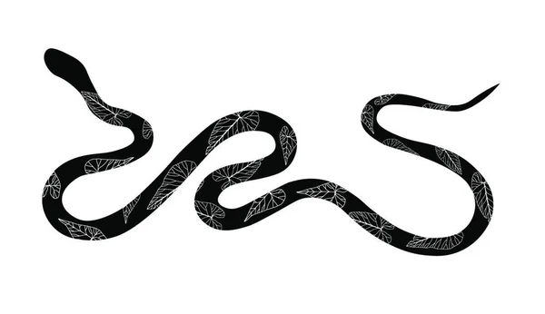 Vector Illustration Snake — Stock Vector