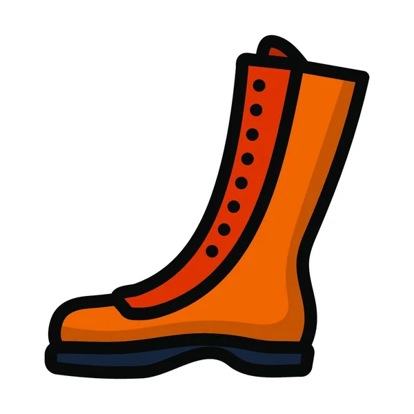 Vector Illustration Single Boot Icon — Stock Vector