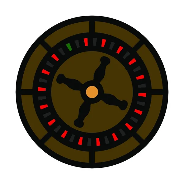 Icono Ruleta Esquema Ilustración Iconos Vectores Reloj Fortuna Para Web — Archivo Imágenes Vectoriales
