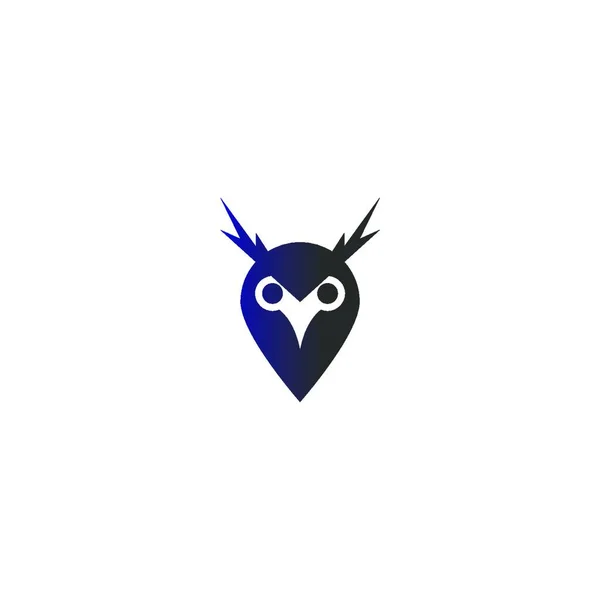 Modelo Vetor Design Logotipo Coruja — Vetor de Stock