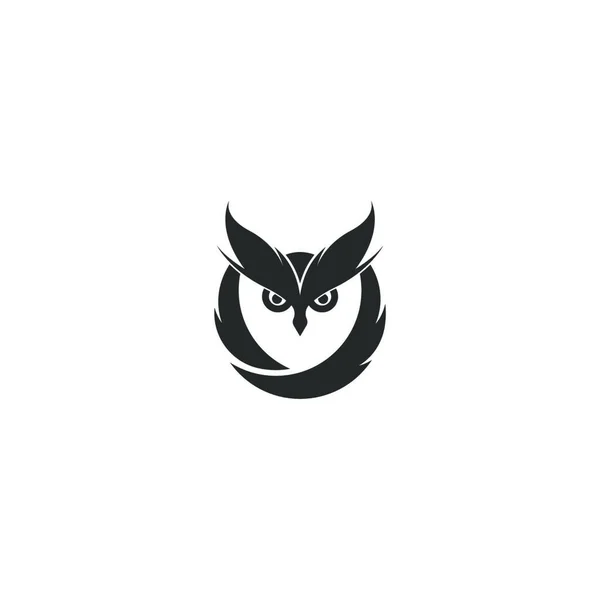 Modelo Vetor Design Logotipo Coruja — Vetor de Stock