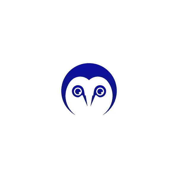 Coruja Logotipo Modelo Ícone Vetor Ilustração — Vetor de Stock