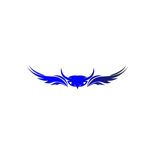 翼のロゴデザインベクターテンプレート — ストックベクタ