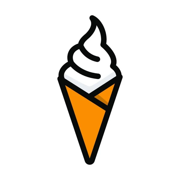 冰淇淋图标矢量插图 — 图库矢量图片