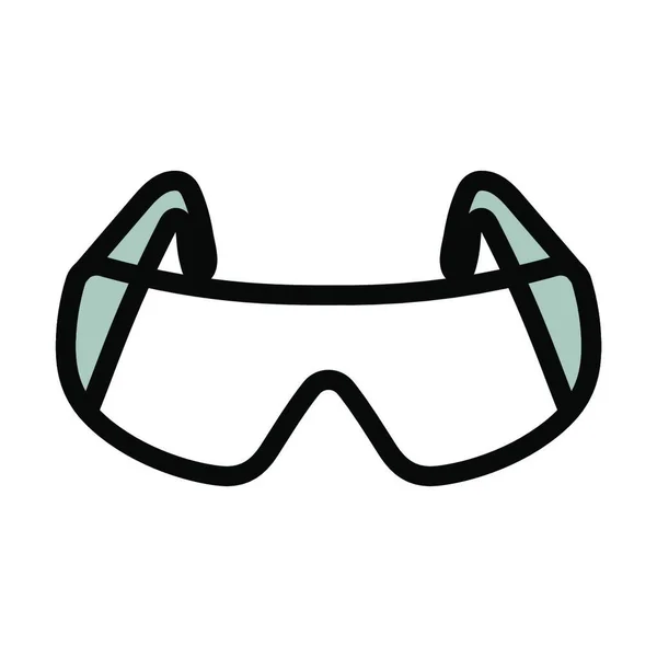 Brille Auf Web Symbol Einfache Illustration — Stockvektor