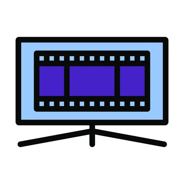 Câmara Vídeo Design Simples — Vetor de Stock