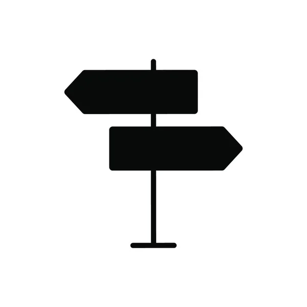 Icône Glyphe Vectoriel Panneau Navigation Symbole Graphique Pour Voyage Tourisme — Image vectorielle