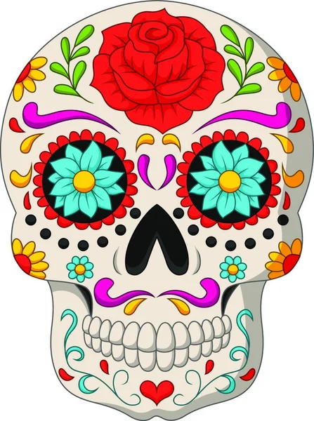 Día Los Cráneos Muertos — Archivo Imágenes Vectoriales