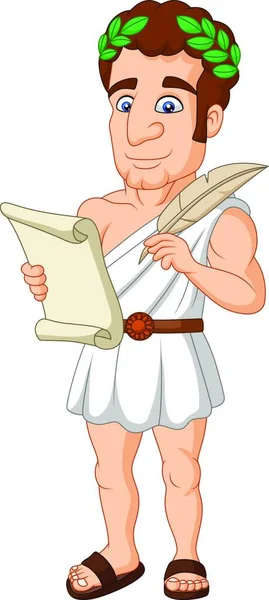 Illustration Des Antiken Griechischen Zeichentrickfilms — Stockvektor