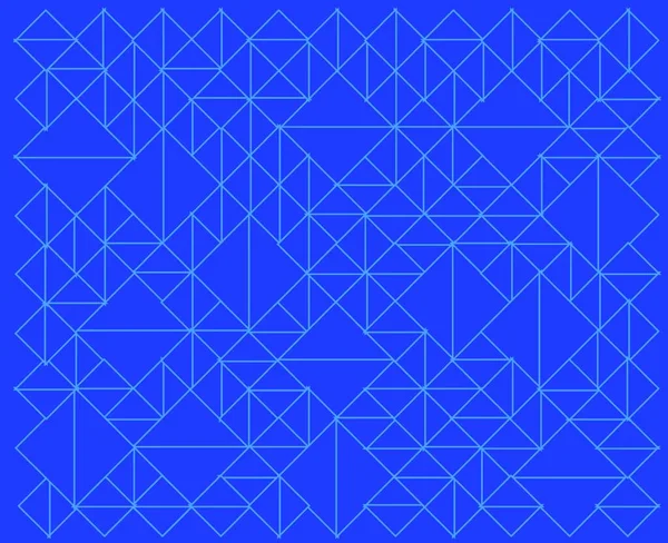 Efecto Arlequín Edredón Patchwork Hecho Triángulos Azules — Archivo Imágenes Vectoriales