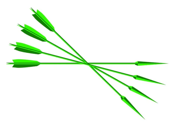 Egy Sztipikus Sziluett Típusú Nyíl Által Használt Robin Hood — Stock Vector