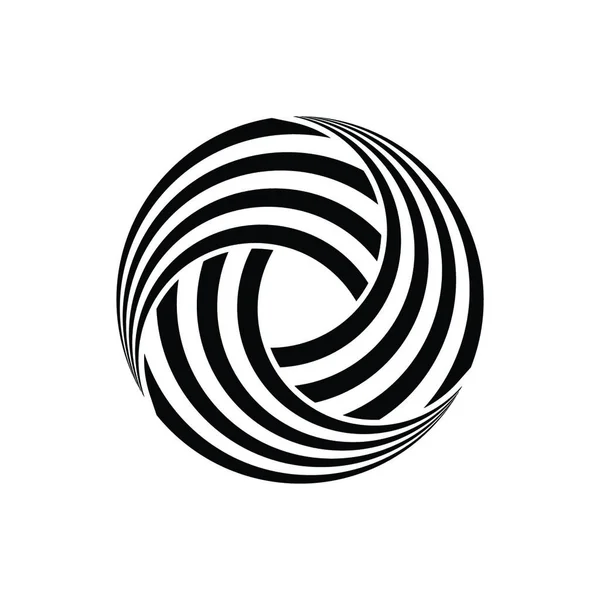 Conception Abstraite Logo Cercle Logo Rond Coloré — Image vectorielle