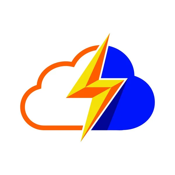 Сервер Данных Шаблонов Логотипа Облака Векторная Иконка Логотипа Облака — стоковый вектор