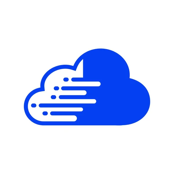 Πρότυπο Σχεδιασμού Λογότυπου Cloud Εξυπηρετητής Δεδομένων Εικονίδιο Διανύσματος Λογότυπου Cloud — Διανυσματικό Αρχείο