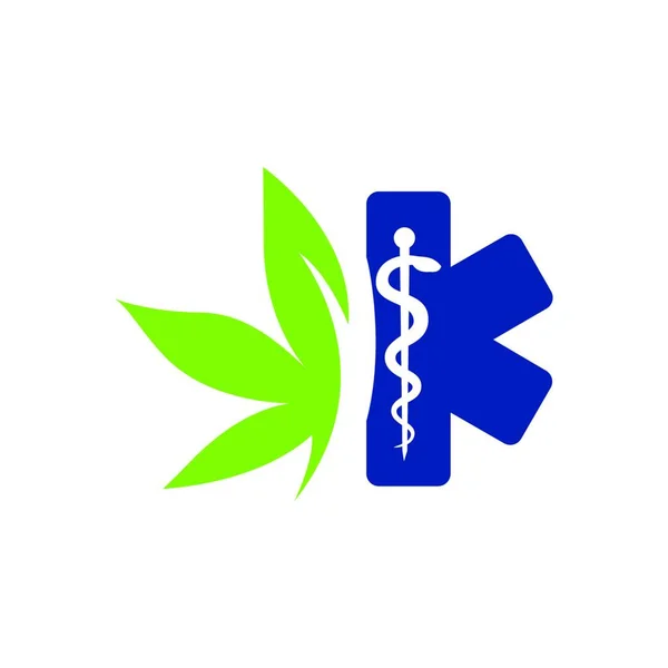 Tıbbi Eczane Logosu Tasarım Şablonu Vektör Illüstratörü Medikal Logo Simgesi — Stok Vektör