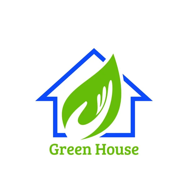 Green Power Energy Logo Design Element Blätter Icon Vektor Kreativ — Stockvektor