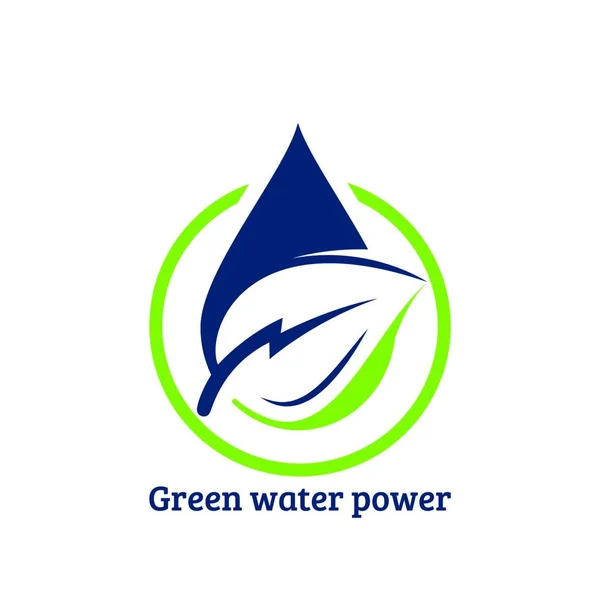 Energia Energia Verde Logo Design Elemento Folhas Ícone Vetor Criativo —  Vetores de Stock