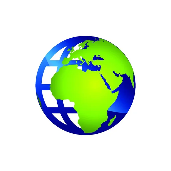 Wektor Połączenia Logo Ziemi Liści Symbol Planety Ekosymbolu Lub Ikony — Wektor stockowy