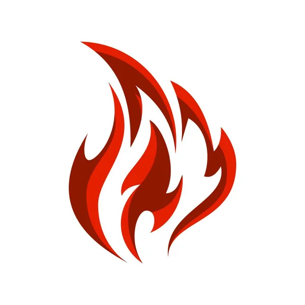 炎のロゴテンプレートのアイコン — ストックベクタ