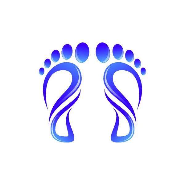 Foot Care Icon Logo Template Foot Ankle Health Foot Clinic — Διανυσματικό Αρχείο