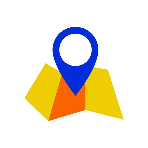 Εικόνα Τοποθεσίας Σημείο Δείκτη Χάρτη Σύμβολο Καρφίτσας Πλοήγησης Πρότυπο Σχεδιασμού — Διανυσματικό Αρχείο
