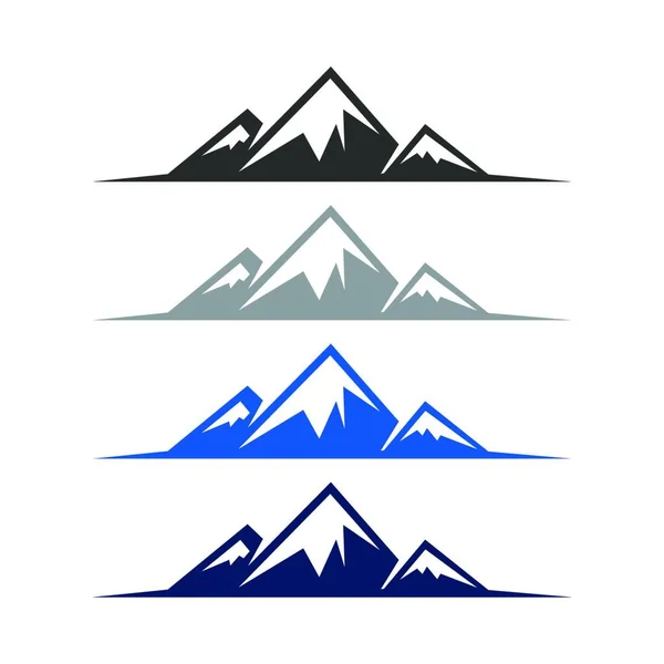 Vector Mountain Outdoor Adventures Logo Mountain Logo Template — Stock Vector
