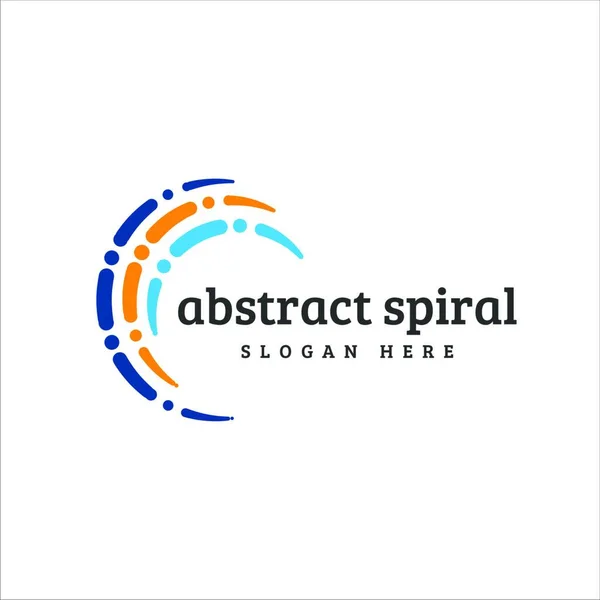 Abstract Bedrijfslogo Spiraalvormig Logo Rond Logo Ontwerp Creatief Logo — Stockvector