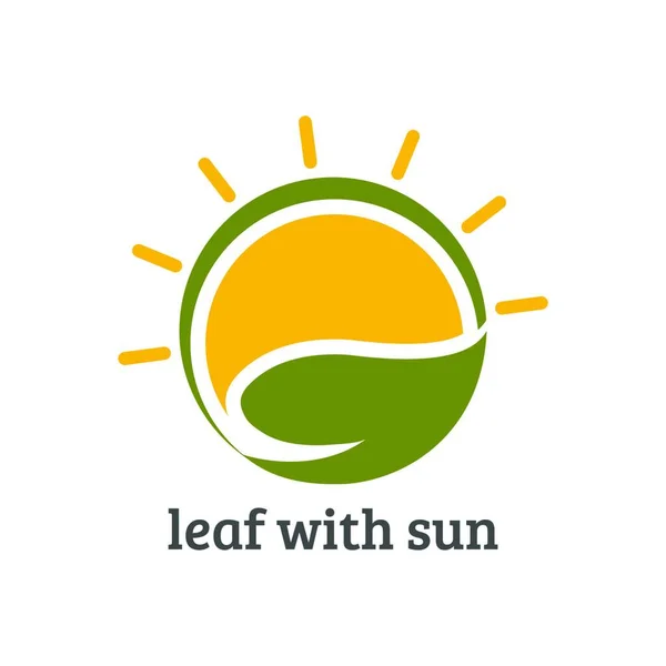 Sonne Solarenergie Logo Symbol Vektorvorlage Abstrakte Sonne Logo — Stockvektor