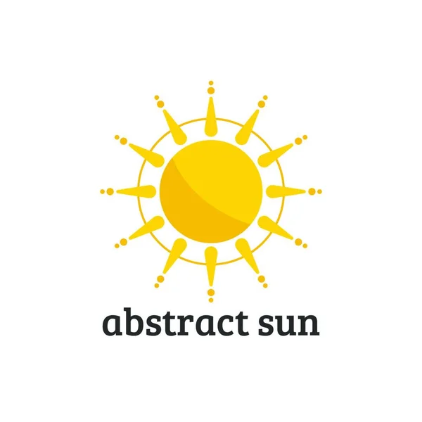 太陽エネルギーロゴアイコンベクトルテンプレート アブストラクト太陽ロゴ — ストックベクタ