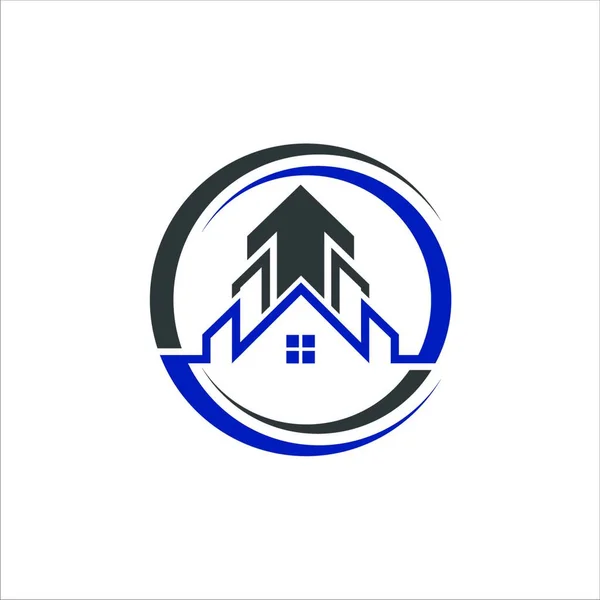 不動産ベクトルロゴテンプレート 建物のロゴデザイン プロパティのロゴ アブストラクトホームロゴ — ストックベクタ