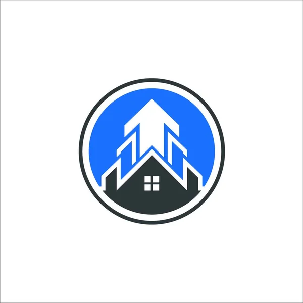 Modello Logo Vettoriale Immobiliare Progettazione Del Logo Della Costruzione Logo — Vettoriale Stock