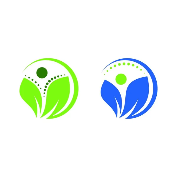 Векторный Дизайн Логотипа Wellness Шаблон Здоровье Логотип Шаблон Фондовый Вектор — стоковый вектор